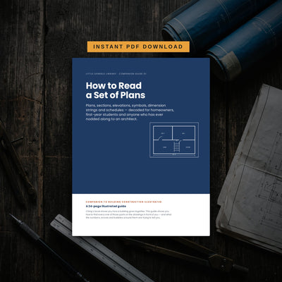 How to Read a Set of Plans - instant PDF download cover